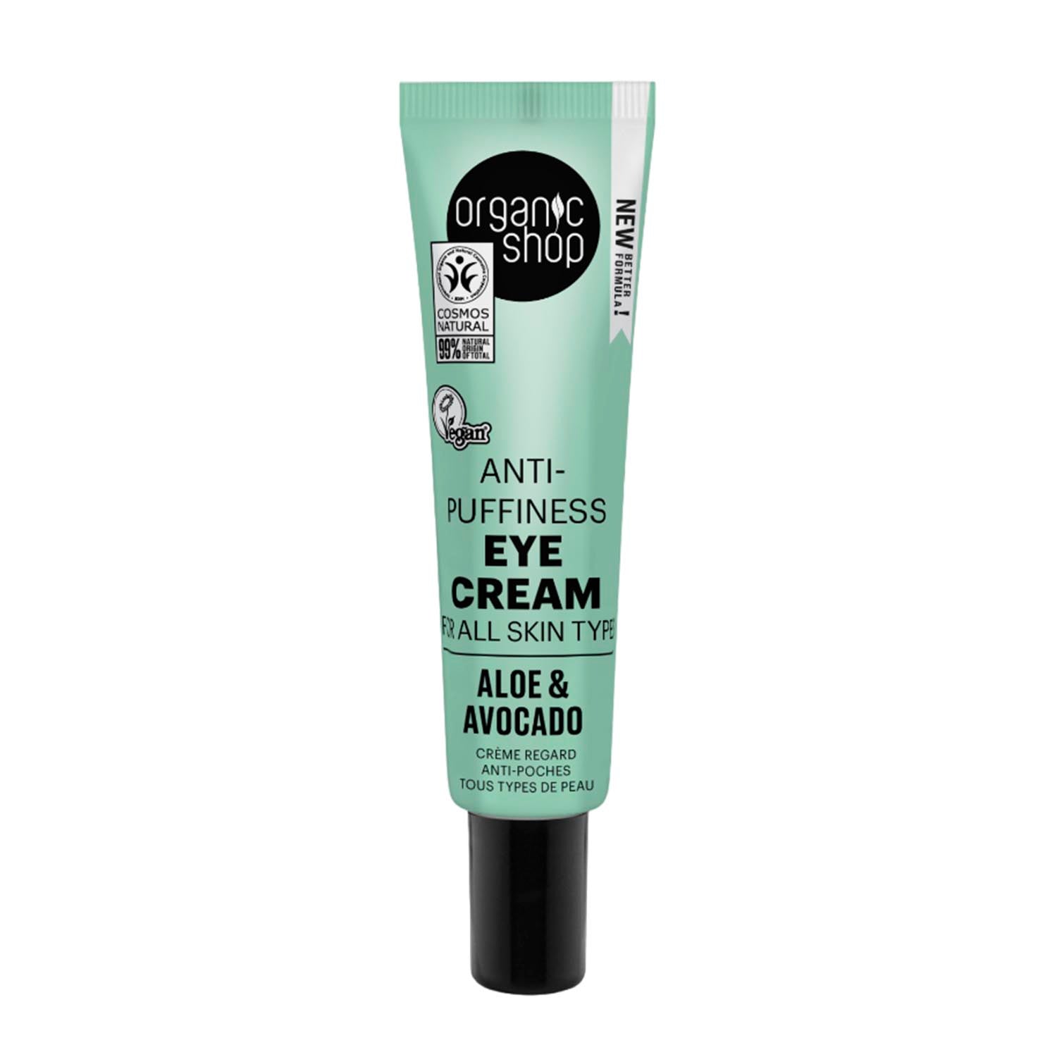 Organic Shop Aloe Creme De Olhos Anti-Puffiness 30Ml